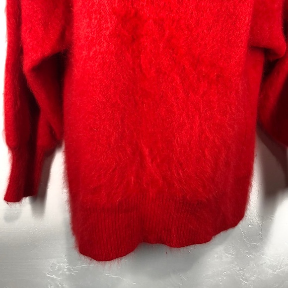 Keomi angora blend red sweater size large - Picture 3 of 9